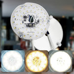 plaque led circulaire 15w 18w 24w blanc perforée modernes diodes vis fixations
