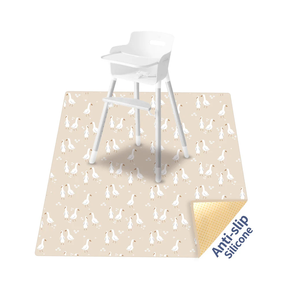 tapis imperméable anti éclaboussures sol couverture bébé animaux fruits pois illustration enfantine polyester