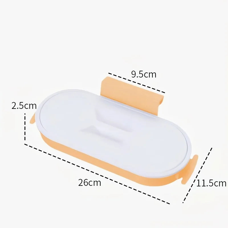 sac rangement transparent moderne blanc bleu orange clips pratique cuisine salle bain respectueux l'environnement
