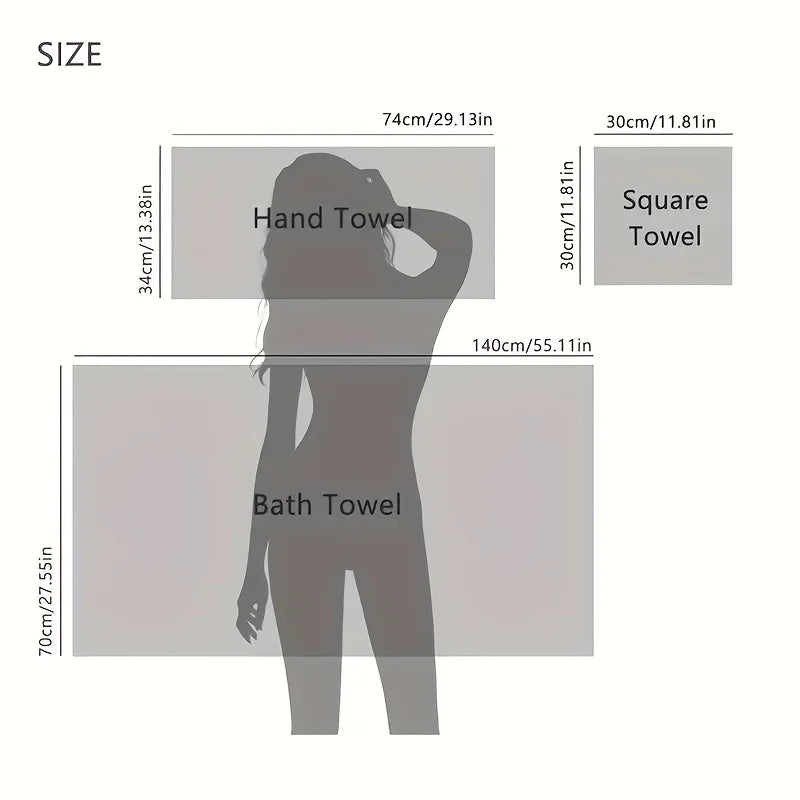 serviettes bain rayées gris blanc bleu rose très absorbantes douces toilette classiques