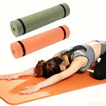 tapis yoga antidérapant eva orange vert olive gris blanc noir yoga fitness bienêtre rouleau