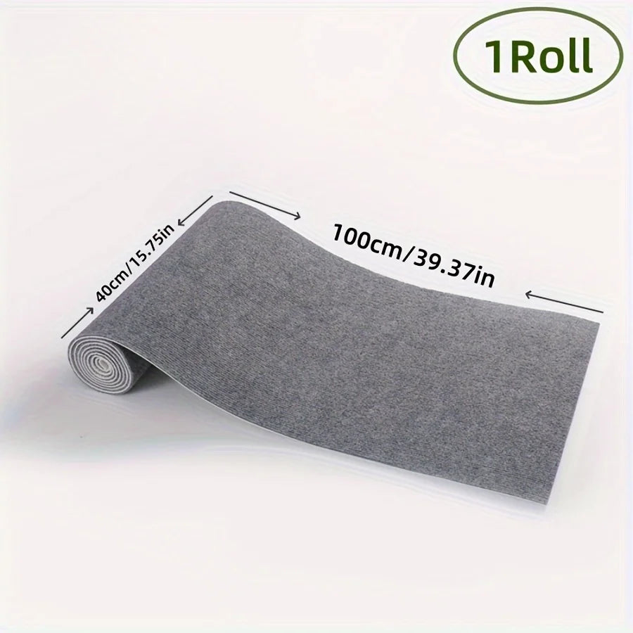 tapis adhésif rouge noir rayé antidérapant polyester intérieur porte salle bain