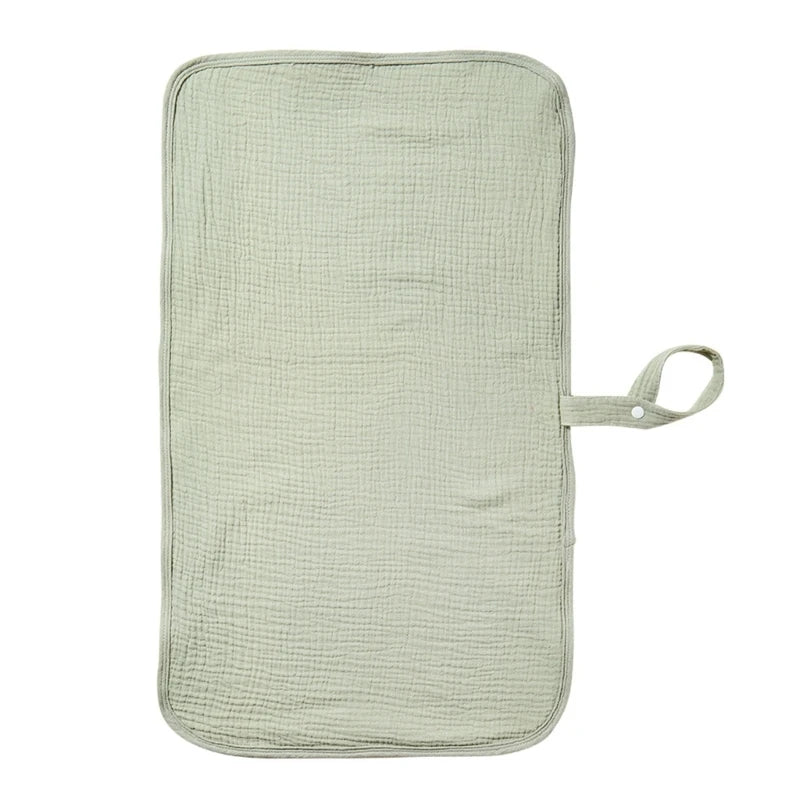 tapis langer bébé doux moderne imprimé léopard ours marron points noirs vert pastel roseclair