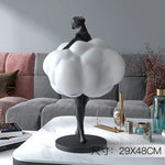 sculpture décorative femme nuage or argenté moderne minimaliste tour eiffelDecoration intérieureAccessoire designOpaque