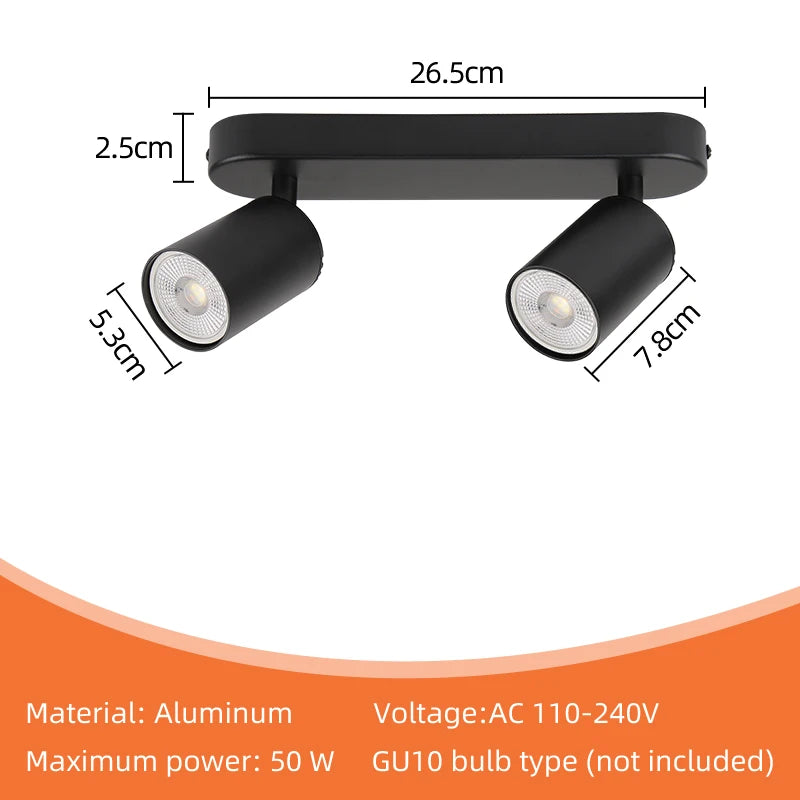 spots led plafonniers gu10 remplaçables ampoules modernes éclairage intérieur chambre cuisine