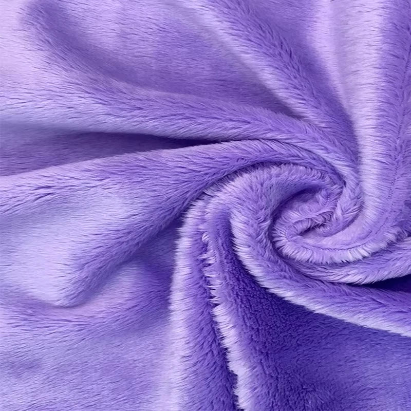 tissu velours doux violet rose blanc moderne confortable peluche respirant bricolage artisanat décoration