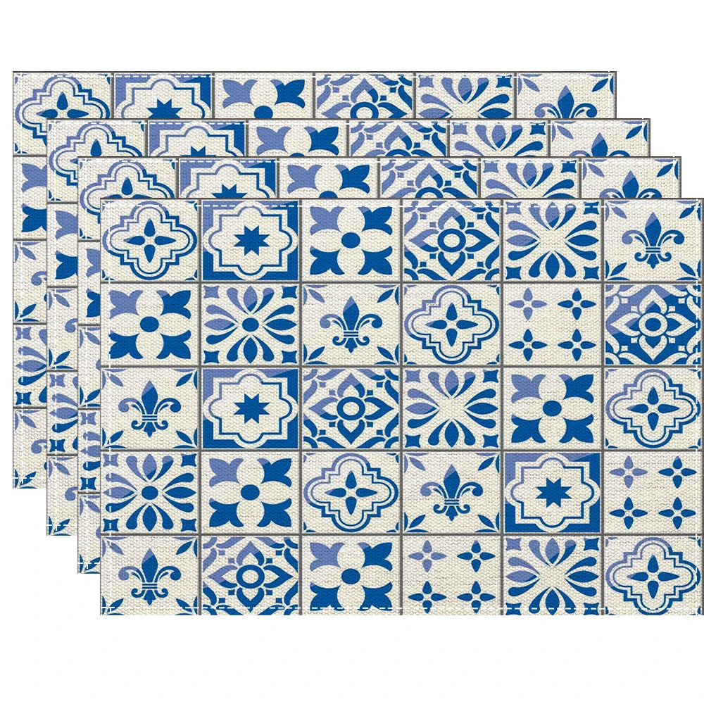 serviettes table lin beige clair motif géométrique respectueux environnement 32x42cm