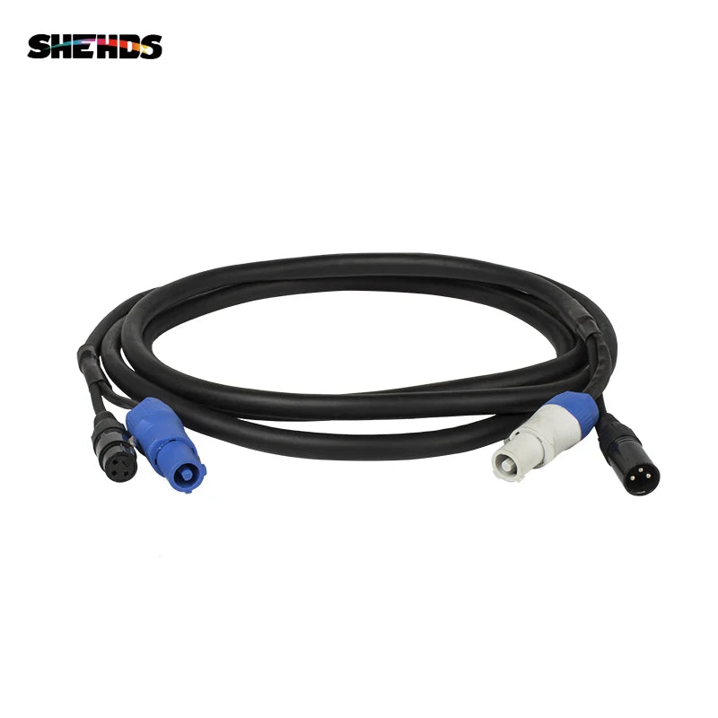 câble électrique noir bleu dmx adhésif connecteur scène dj moderne 110v 240v