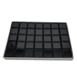 boîtes bijoux noir blanc compartiments carrés moderne storage box organizer showcasegems