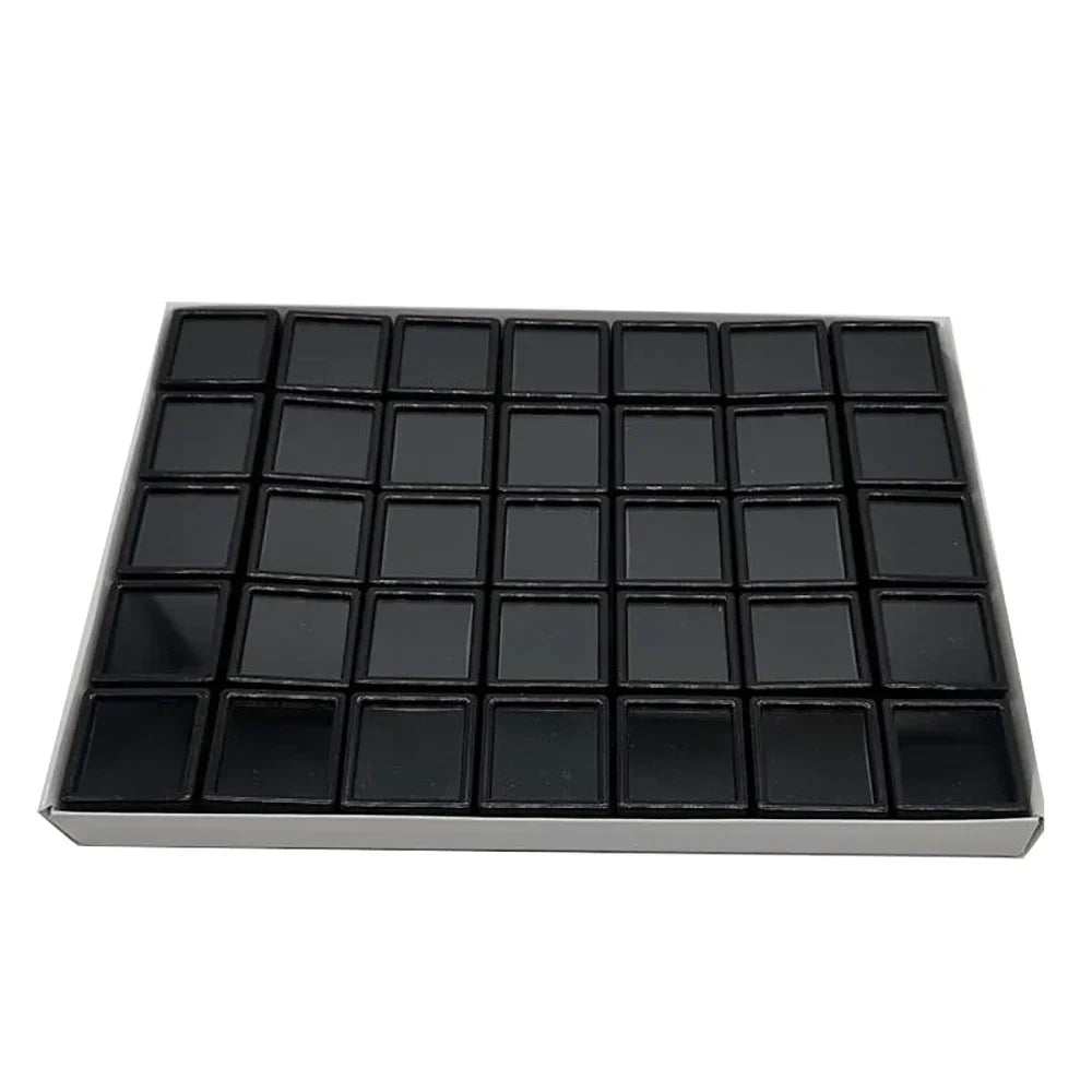 boîtes bijoux noir blanc compartiments carrés moderne storage box organizer showcasegems