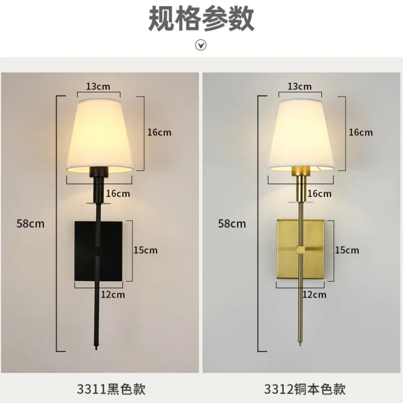 lampes murales modernes coniques noires or abat jour blanc flux lumineux 249 2000