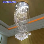 suspension lumineuse moderne cristal transparente facile certification ccc cqc fcc