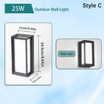 lampe murale led moderne noire ip65 verre borosilicate abs nickelée 2492000lm
