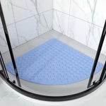 tapis douche anti dérapant blanc tapis sol anti bactérien texture bubble 54cm moderne durable