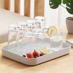 plateau rangement blanc moderne grille petite trous polyesters respectueux environnement portable cuisine