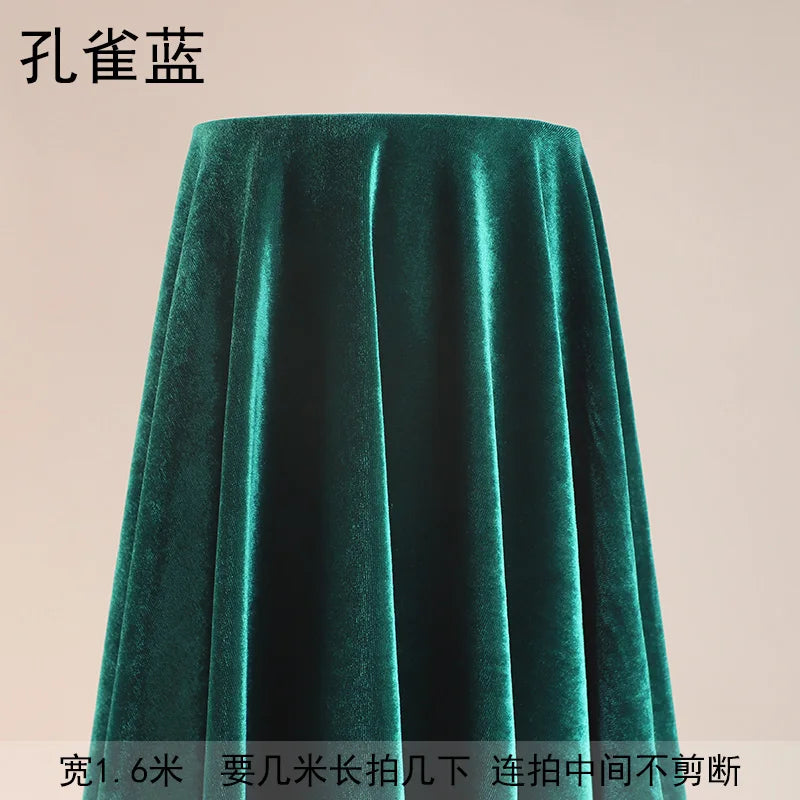tissu velours polyester uni opaque moderne vert foncé vert clair noir rouge blanc resistant