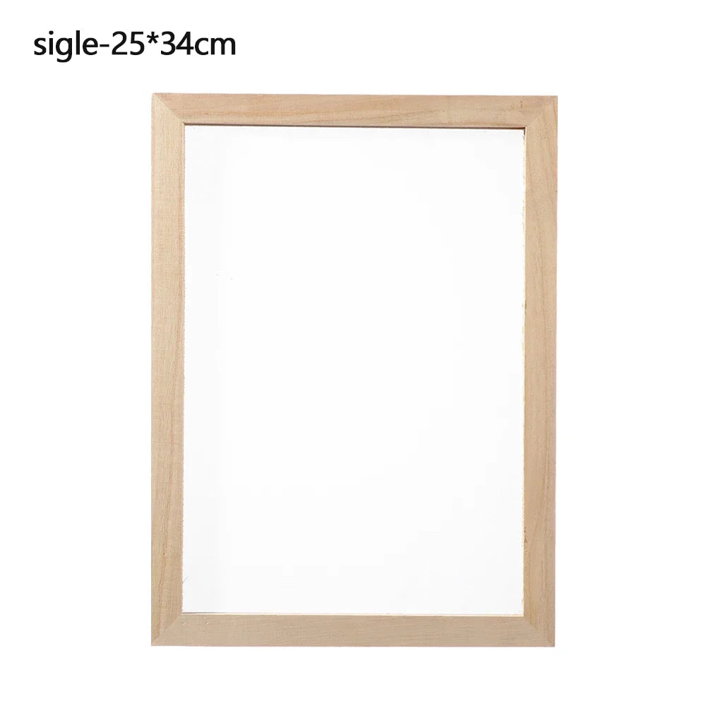 cadre bois texture naturelle feuilles séchées papier modeler coupelle plastique cuillère bois diy artisanat