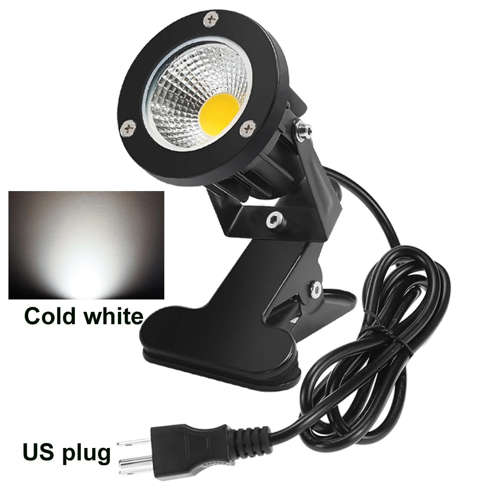 projecteur led noir moderne pinces 3000k us plug 6.6ft cable