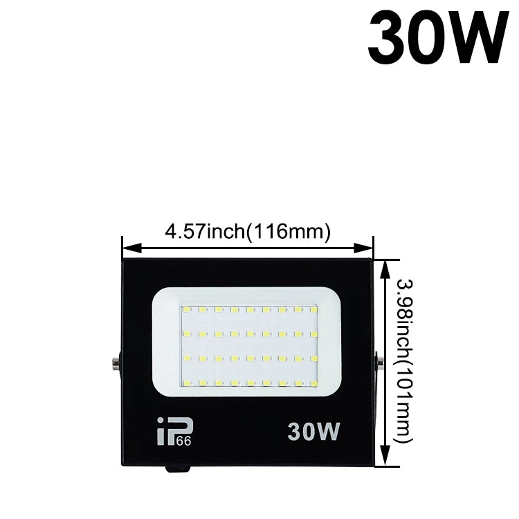 projecteur led extérieur moderne ip66 imperméable noir mat 100w 200w