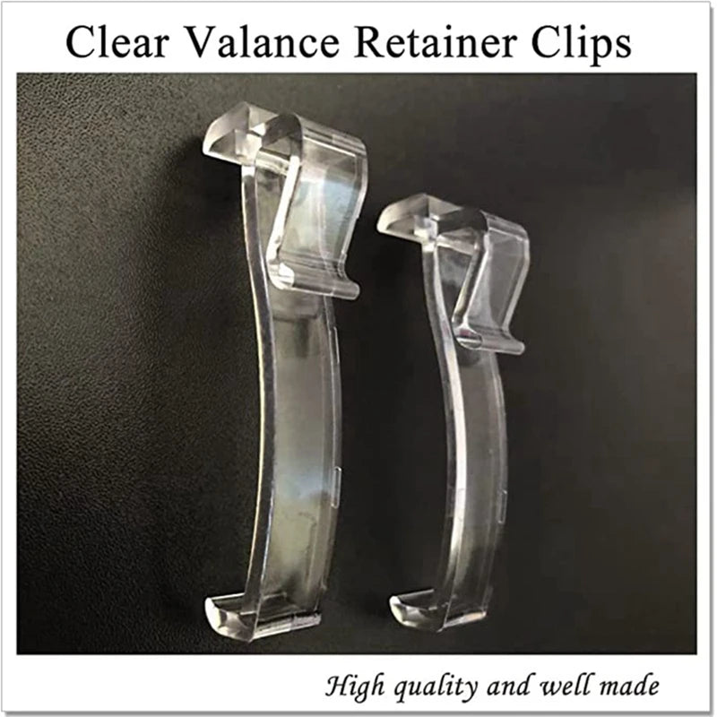 clips maintien rideaux transparent moderne adhésif 12 pièces longueur 2.45 pouces largeur 0.827 pouces