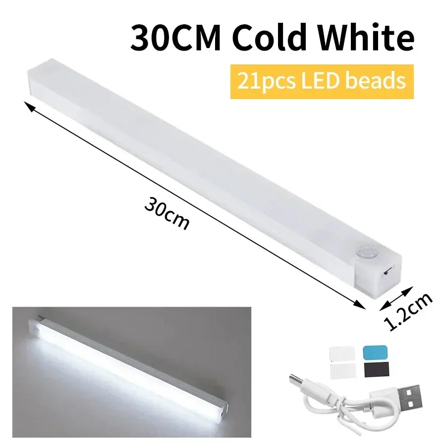 veilleuse led rechargeable capteur mouvement adhésif blanc moderne chambre cuisine