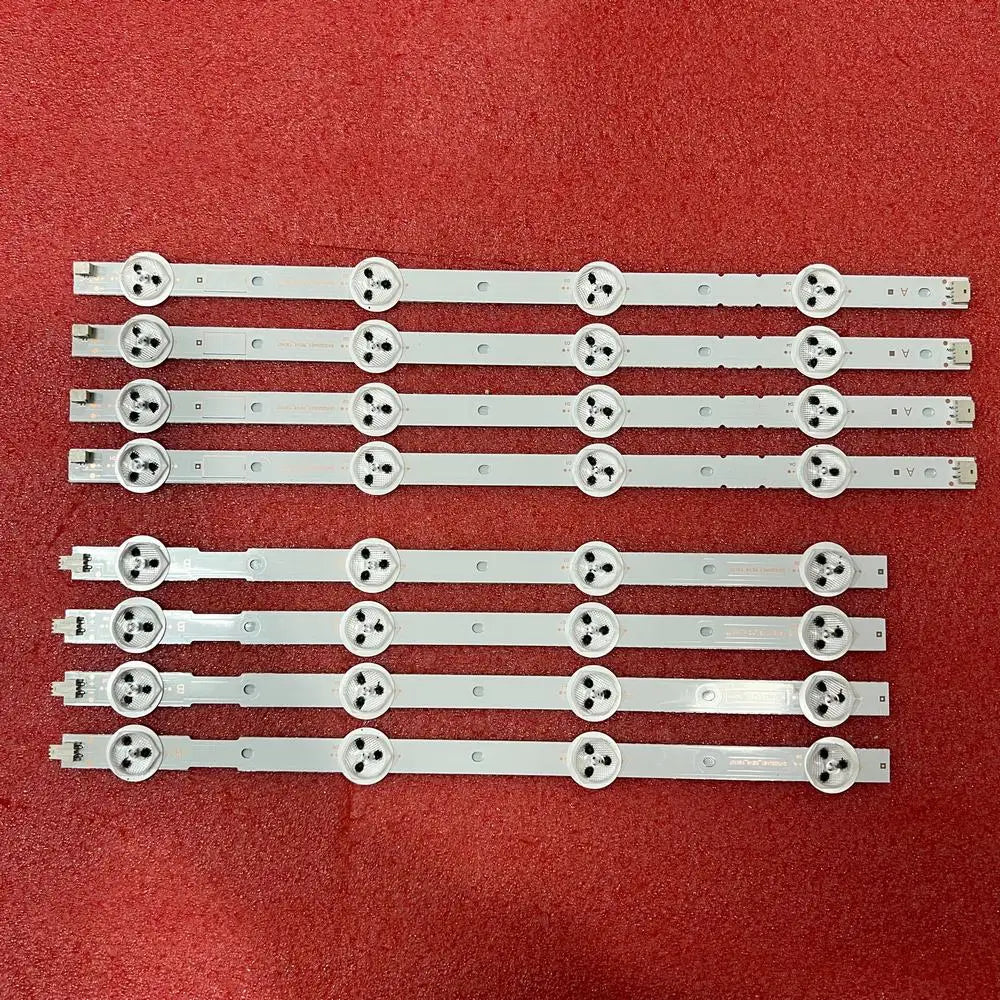 bandes rétroéclairage led téléviseur argenté noir blanc modernes fixations 60mm