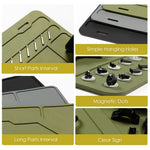 tapis magnétique noir vert olive utilitaire rainures outils suspension industrielle