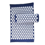 tapis massage acupuncturé violet bleu marine vert rondelles blanches moderne sac rangement