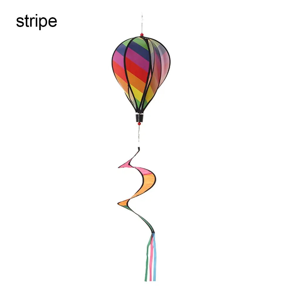 ballon air chaud multicolore rayures paillettes nuages clips décoratif moderne six motifs