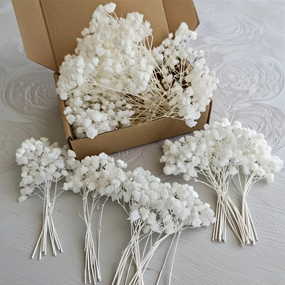 bouquets fleurs séchées rouge jaune blanc violet naturels décoration maison anniversaire mariage