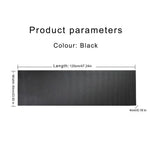 tapis sol noir texture tissée moderne entraînement force jambes abdomens 120x60cm
