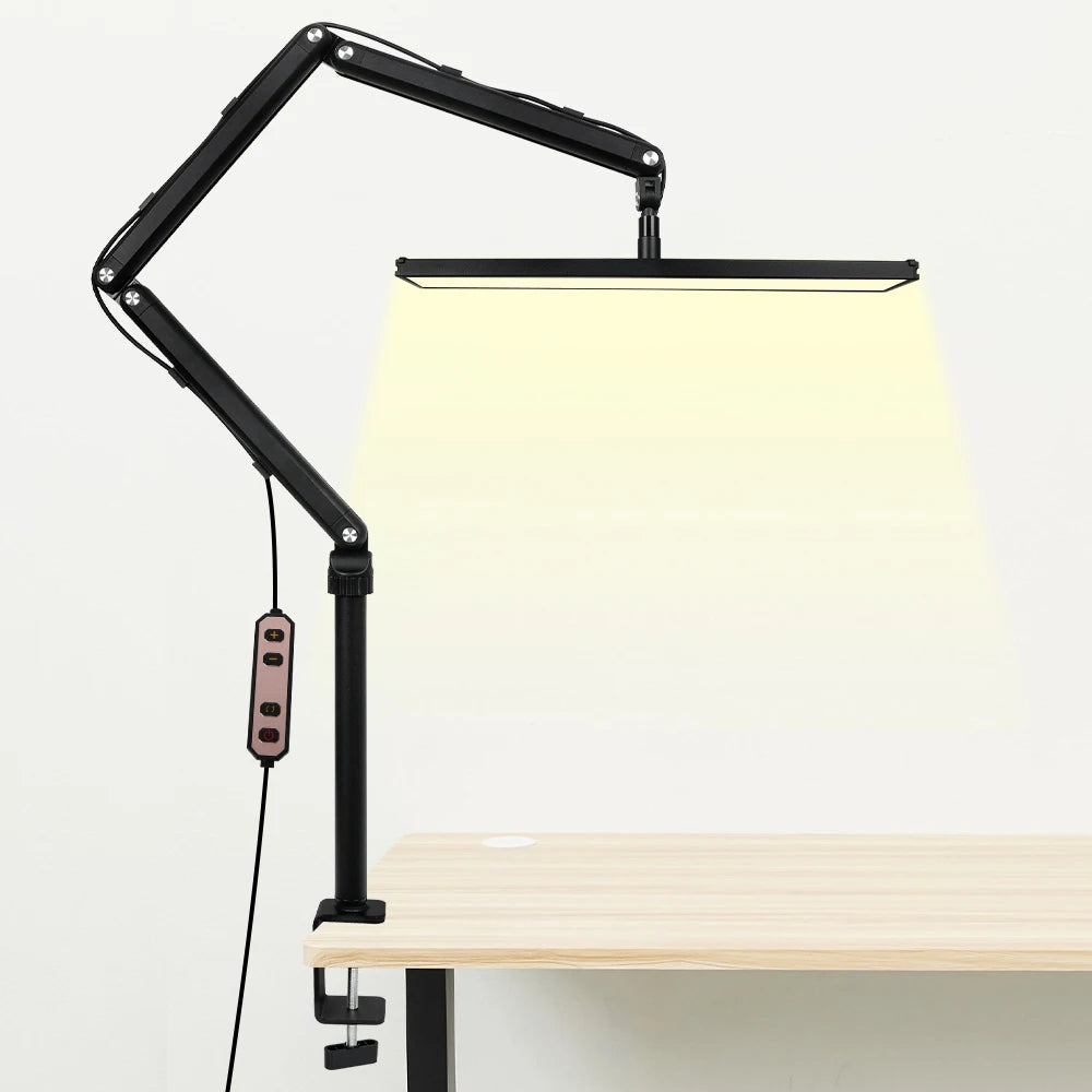 lampe led noir moderne clip ajustable 1400lm contemporaine interrupteur tactile basse consommation