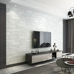 panneau decoratif mural brique blanc adhesif resistant eau moderne decoration intérieure