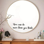 miroirs adhésifs modernes blanc doré gris clair rond rectangulaire bambou opaques chambre salon