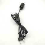 ampoule e14 transparente moderne clips noir blanc cordon interrupteur