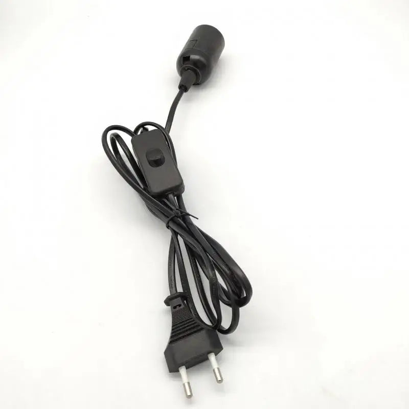 ampoule e14 transparente moderne clips noir blanc cordon interrupteur