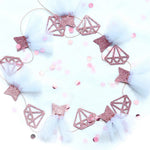décoration mariage bannière bride to be ceinture tulle confettis diadème accessoires fiançailles