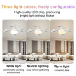 ventilateur plafonnier lampe led blanc moderne télécommande têtes ac 85 265v ul rohs cem