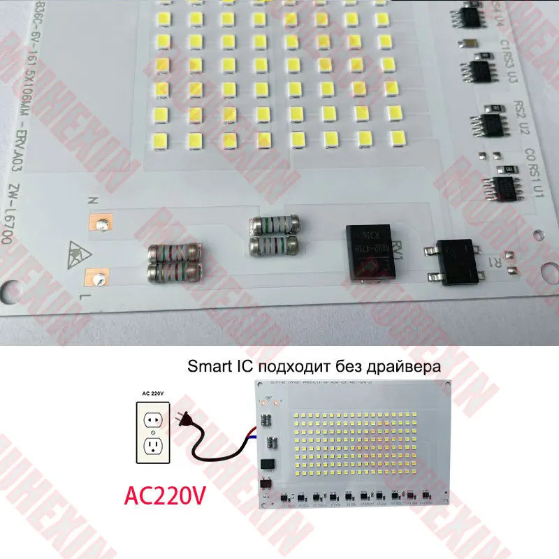 panneau led blanc 100w 6000k moderne grille smd2835 50000h ac220v