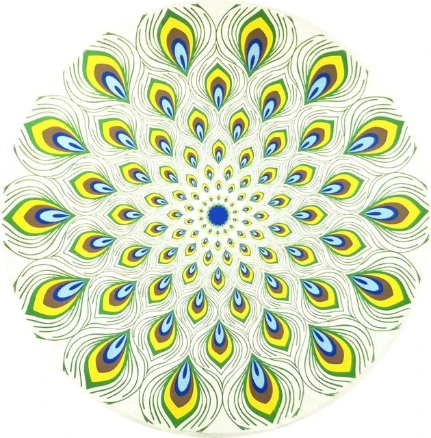 serviette plage ronde motif mandala boho chic coton polyester décorative grande plage été