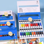 ensemble peintures aquarelle 36 couleurs bouteilles pinceaux papier artiste opacité vibrant