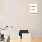 panneau publicitaire personnalisable blanc moderne rectangle 20x30cm opacité