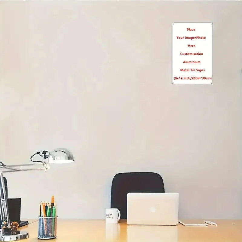 panneau publicitaire personnalisable blanc moderne rectangle 20x30cm opacité