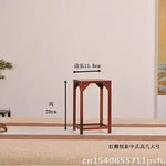 piédestal bois massif finition brillante classique moderne support sculptures vases bonsaïs statuettes brûleur encensOpaque
