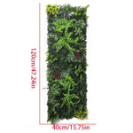 panneau mural végétal artificiel moderne 120cm 40cm feuilles vertes naturelles intérieur