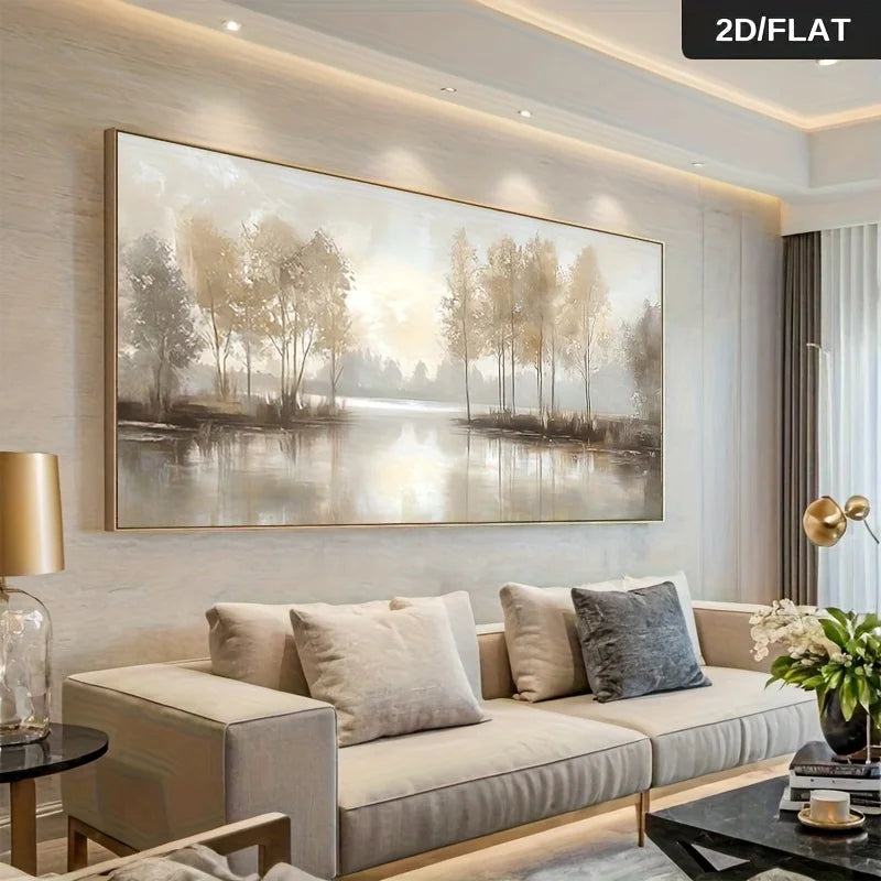 toile peinte paysage abstrait moderne minimaliste 20x40cm 30x60cm 40x80cm 50x100cm 60x120cm 70x140cm