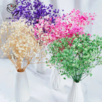 bouquet fleurs séchées mix couleur vase blanc décoration maison anniversaire baby shower naturel rustique