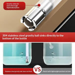 distributeur savon liquide chrome moderne fixations vis sans piece inclusion
