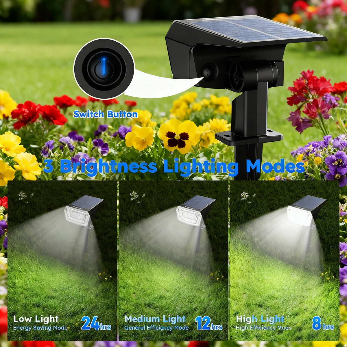 lumière solaire led ip65 59 ampoules noires moderne autonome énergie solaireextérieur decoration