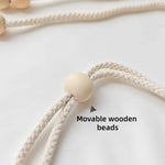 corde rideaux moderne tressée bois beige clair accessoire décoration salon chambre coucher rustique